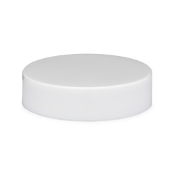 43-400 White PP Plastic Smooth Flat Screw Top Caps
